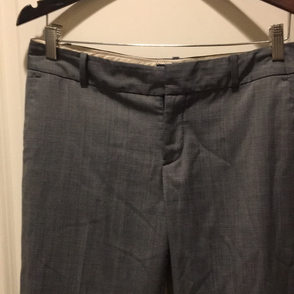 Banana Republic womens Ryan Fit wool blend pattern dress pants cuffed hem size 6